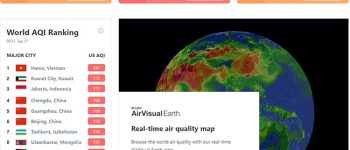 AirVisual – Đo chất lượng không khí tại Hà Nội, TP.HCM và các tỉnh/thành