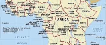 Bản đồ các nước Châu Phi (Africa Map) khổ lớn mới nhất