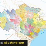 Bản đồ các tỉnh miền Bắc khổ lớn 2022