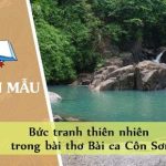 Bức tranh thiên nhiên trong bài thơ Bài ca Côn Sơn