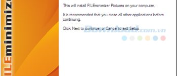 Cách giảm dung lượng ảnh bằng FILEminimizer Pictures