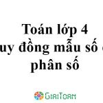 Cách quy đồng mẫu số các phân số