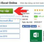 Cách sử dụng Excel Online miễn phí trên máy tính