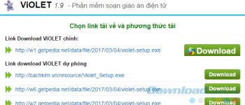 Cách tải và cài đặt giáo án điện tử ViOLET trên máy tính