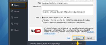 Cách tải video lên Youtube và Facebook trực tiếp từ Bandicam