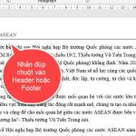 Cách tạo header và footer trong word