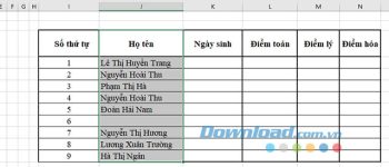 Cách xóa dòng trống trên Excel