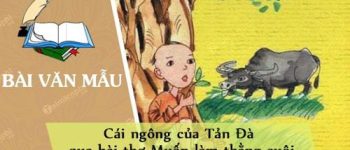 Cái ngông của Tản Đà qua bài thơ Muốn làm thằng cuội