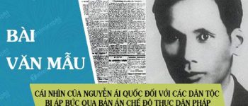 Cái nhìn của Nguyễn Ái Quốc đối với các dân tộc bị áp bức thể hiện qua Bản án chế độ thực dân Pháp