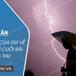 Cảm nghĩ của em về 2 câu thơ cuối bài Sang thu