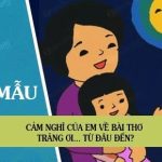 Cảm nghĩ của em về bài thơ Trăng ơi… từ đâu đến?