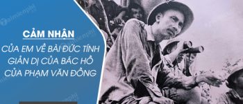 Cảm nhận của em về bài Đức tính giản dị của Bác Hồ của Phạm Văn Đồng