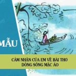 Cảm nhận của em về bài thơ Dòng sông mặc áo