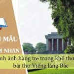 Cảm nhận của em về hình ảnh hàng tre trong khổ thơ đầu bài thơ Viếng lăng Bác