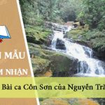 Cảm nhận khi đọc Bài ca Côn Sơn của Nguyễn Trãi