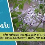 Cảm nhận khi đọc Mùa xuân của tôi (trích Tháng giêng mơ về trăng non rét ngọn) của Vũ Bằng