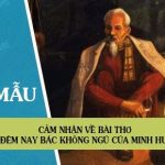 Cảm nhận về bài thơ Đêm nay Bác không ngủ của Minh Huệ