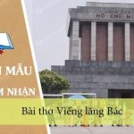 Cảm nhận về bài thơ Viếng lăng Bác