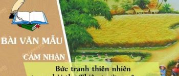 Cảm nhận về bức tranh thiên nhiên trong bài thơ Thiên trường vãn vọng