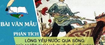 Cảm nhận về lòng yêu nước qua Sông núi nước Nam và Phó giá về kinh