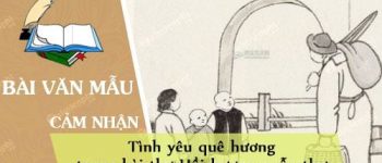 Cảm nhận về tình yêu quê hương trong bài thơ Hồi hương ngẫu thư