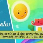 Cảm thụ của em về hình tượng vầng trăng trong bài thơ Trăng ơi… từ đâu đến?