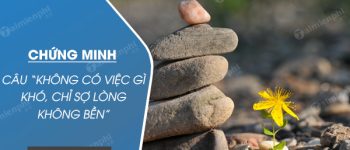 Chứng minh câu Không có việc gì khó, Chỉ sợ lòng không bền