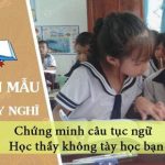 Chứng minh câu tục ngữ Học thầy không tày học bạn