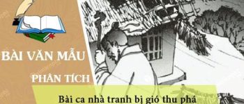 Dàn ý phân tích bài thơ Bài ca nhà tranh bị gió thu phá