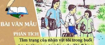 Dàn ý phân tích tâm trạng của nhân vật tôi trong buổi tựu trường qua truyện ngắn Tôi đi học