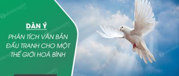 Dàn ý phân tích văn bản Đấu tranh cho một thế giới hoà bình