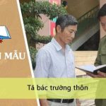 Dàn ý tả bác trưởng thôn