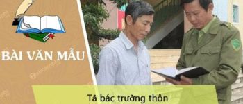 Dàn ý tả bác trưởng thôn