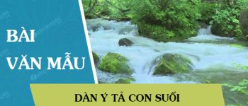 Dàn ý tả con suối