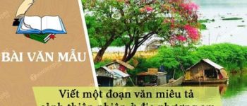 Dàn ý viết một đoạn văn miêu tả cảnh thiên nhiên ở địa phương em