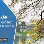 Đoạn văn cảm nhận khổ thơ cuối bài thơ Sang thu