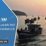 Đóng vai ngư dân kể lại bài thơ Đoàn thuyền đánh cá