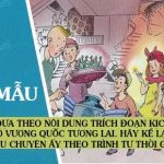 Dựa theo nội dung trích đoạn kịch Ở Vương quốc Tương Lai. Hãy kể lại câu chuyện ấy theo trình tự thời gian