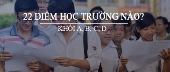 Được 22 điểm nên chọn học trường nào khối A, B, C, D