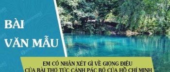 Em có nhận xét gì về giọng điệu của bài thơ Tức cảnh Pác Bó của Hồ Chí Minh