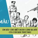 Em hãy cho biết hoàn cảnh ra đời của văn bản Thuế máu