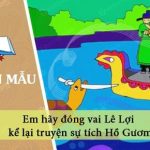 Em hãy đóng vai Lê Lợi kể lại truyện sự tích Hồ Gươm