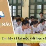 Em hãy tả lại một tiết học văn