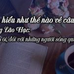 Em hiểu như thế nào về câu nói trong Lão Hạc: Chao ôi, đối với những người sống quanh ta…