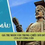 Giá trị nhân văn trong Chiếu dời đô của Lý Công Uẩn