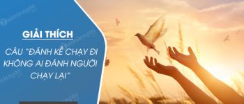 Giải thích câu Đánh kẻ chạy đi không ai đánh người chạy lại