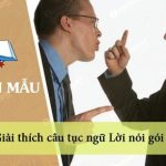 Giải thích câu tục ngữ Lời nói gói vàng