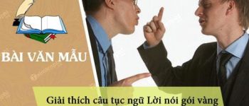 Giải thích câu tục ngữ Lời nói gói vàng