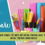 Giới thiệu về một đồ dùng trong học tập hoặc trong sinh hoạt