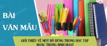 Giới thiệu về một đồ dùng trong học tập hoặc trong sinh hoạt